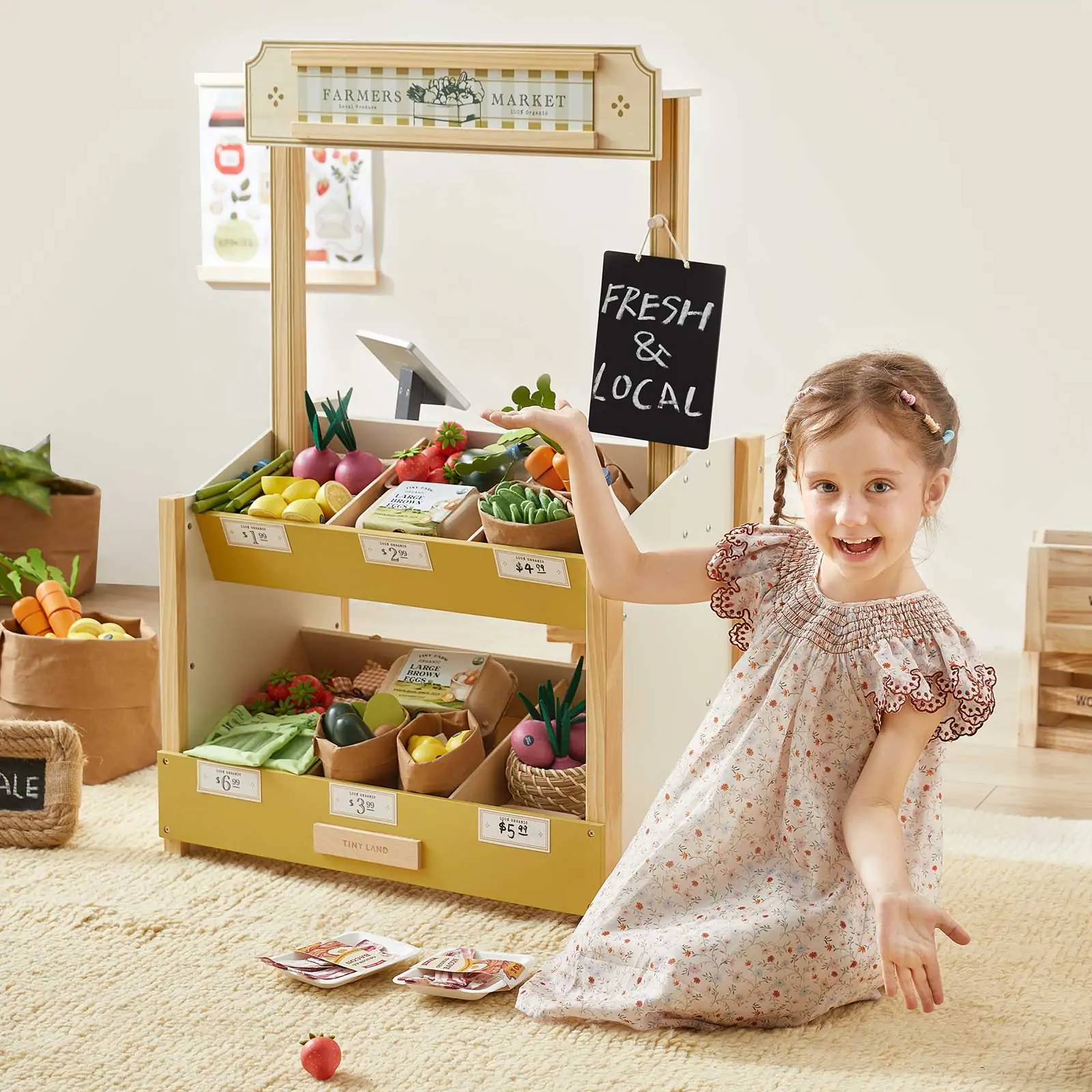 Tiny Land® Kid's Grocery Store Playset - Image 5